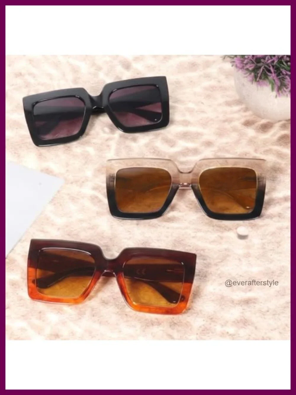 3pk Bifocal Reading Sunglasses Women UV400 Oversized Thick Frame Reader Shades